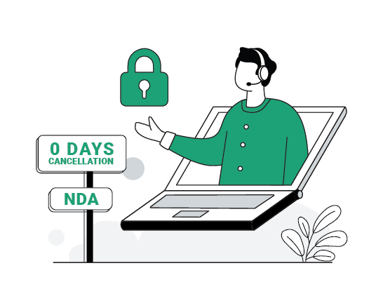 0 Days Cancellation Policy and NDA
